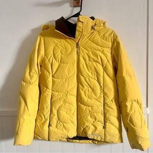 Women’s Marmot 650 down yellow jacket Size Medium